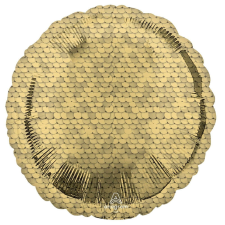 KORREKT WEB Gold, Arany flitter mintás fólia lufi 43 cm party kellék