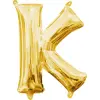 KORREKT WEB Gold, Arany mini K betű fólia lufi 33 cm