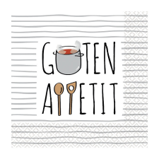 KORREKT WEB Guten Appetit szalvéta 16 db-os 33x33 cm papírárú, csomagoló és tárolóeszköz
