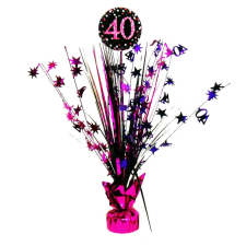 KORREKT WEB Happy Birthday Pink 40 asztaldísz 45,7 cm party kellék