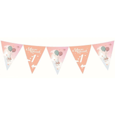 KORREKT WEB Happy Birthday Rabbit, Nyuszis zászlófüzér 326 cm party kellék