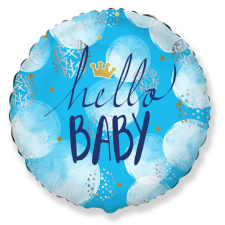 KORREKT WEB Hello Baby Boy fólia lufi 48 cm party kellék