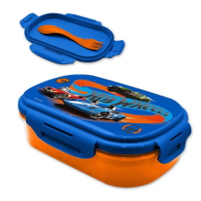 KORREKT WEB Hot Wheels szendvicsdoboz + evőeszköz szett uzsonnás doboz