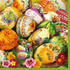 KORREKT WEB Húsvét Painted Eggs szalvéta 20 db-os 33x33 cm papírárú, csomagoló és tárolóeszköz
