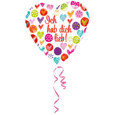 KORREKT WEB Ich hab dich lieb fólia lufi 43 cm party kellék