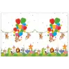 KORREKT WEB Jungle Balloons, Dzsungel Lufik műanyag asztalterítő 120*180 cm