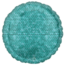 KORREKT WEB Kék flitter mintás fólia lufi 43 cm party kellék