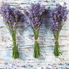 KORREKT WEB Levendula Three Bunches szalvéta 20 db-os 33x33 cm papírárú, csomagoló és tárolóeszköz
