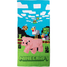 KORREKT WEB Minecraft Piggy Ride fürdőlepedő, strand törölköző 70x140cm lakástextília