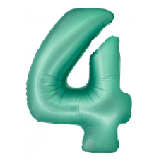 KORREKT WEB Mint Matt, Menta 4-es szám fólia lufi 76 cm party kellék