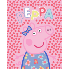 KORREKT WEB Peppa malac Dots flanel polár takaró 130x160cm lakástextília