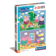 KORREKT WEB Peppa malac Dragon 2x20 db-os puzzle Clementoni puzzle, kirakós