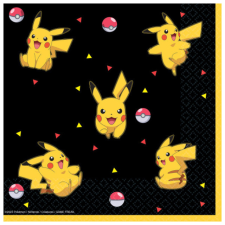 KORREKT WEB Pokémon Thunder szalvéta 16 db-os 33x33 cm party kellék