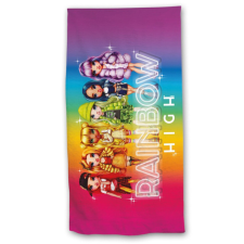 KORREKT WEB Rainbow High Team fürdőlepedő, strand törölköző 70x140cm (Fast Dry) lakástextília