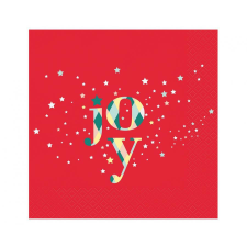 KORREKT WEB Red Joy, Karácsony szalvéta 20 db-os 33x33 cm party kellék