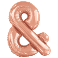 KORREKT WEB Rose Gold & betű fólia lufi 108 cm party kellék