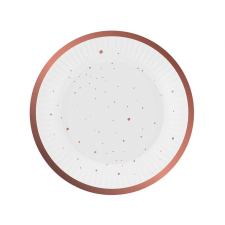 KORREKT WEB Rose Gold Celebrate papírtányér 6 db-os 18 cm party kellék