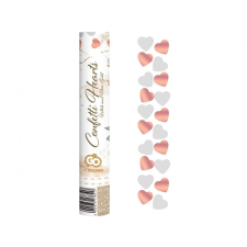 KORREKT WEB Rose gold Hearts, Szív konfetti kilövő 30 cm party kellék