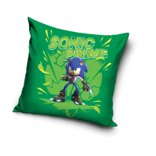 KORREKT WEB Sonic a sündisznó Green párnahuzat 40x40 cm Velúr lakástextília