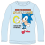 KORREKT WEB Sonic a sündisznó Ring gyerek hosszú ujjú póló, felső 152 cm