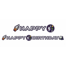 KORREKT WEB Space, Űr Happy Birthday felirat 192 cm party kellék