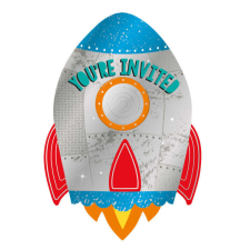 KORREKT WEB Space, Űr meghívó 8 db-os party kellék