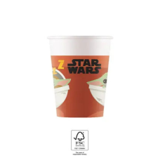 KORREKT WEB Star Wars Mandalorian papír pohár 8 db-os 200 ml FSC party kellék