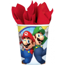 KORREKT WEB Super Mario papír pohár 8 db-os 250 ml party kellék