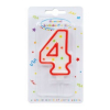 KORREKT WEB Színes tortagyertya, számgyertya 4-es