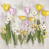 KORREKT WEB Tulipán Spring Flowers szalvéta 20 db-os 33x33 cm