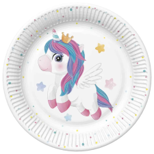KORREKT WEB Unikornis Magical papírtányér 8 db-os 22,7 cm party kellék
