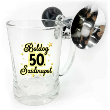 Korsó 600ml, Boldog 50. Szülinapot VDK006 ajándéktárgy