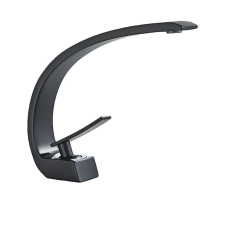  Kortárs fürdőszoba csaptelep, egyfogantyú, meleg és hideg keverő, matt fekete csaptelep