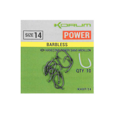 Korum XPERT POWER BARBLESS HOOKS - SIZE 8 horog