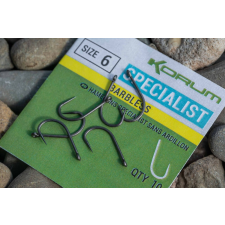 Korum XPERT SPECIALIST BARBLESS HOOKS - SIZE 16 horog