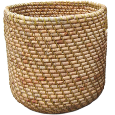  Kosár fogantyúmélyedéssel 30 cm x 30 cm natúr kerti dekoráció