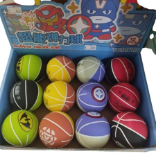  Kosárlabda mintázatú 6 cm-es pattogó labda egyéb bébijáték