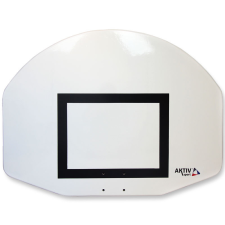  Kosárpalánk Aktivsport 120x90 cm üvegszálas ívelt streetball kosárlabda felszerelés