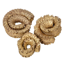  Kosszarv felezett arany 15dkg/csom dekorációs kellék