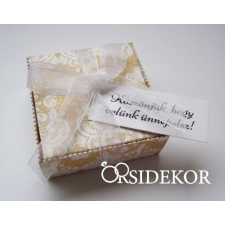  Köszönetajándék-doboz szalaggal dekorációs kellék