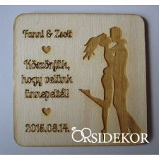  Köszönetajándék fából - poháralátét dekorációs kellék