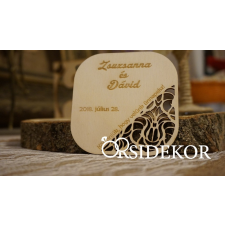  Köszönetajándék fából - poháralátét cspikés dekorációs kellék