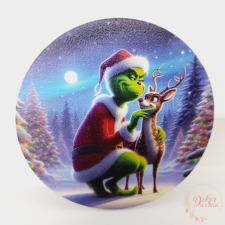  Koszorú közép - Grincs őzikével dekorációs kellék