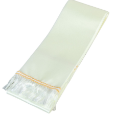  Koszorú szalag 9x200cm ekrü-fehér 2db/csom (db ár) dekorációs kellék