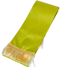  Koszorú szalag 9x200cm kekizöld-arany 2db/csom (db ár) dekorációs kellék