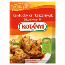 Kotányi Hungária Kft. Kotányi Mesterkonyhák Kentucky csirkeszárnyak fűszerkeverék 45 g alapvető élelmiszer