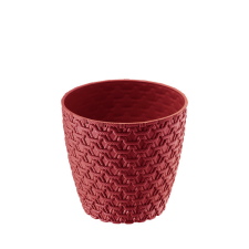 Kötött Mintás Kaspó 0,75L 11,5x10,5cm Szín: Piros kerti tárolás