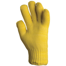  Kötött sárga kesztyű kevlar 35 cm-es 250°C 10-es