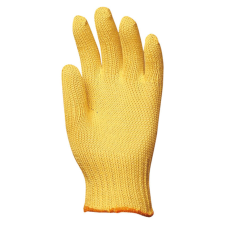  KÖTÖTT VASTAG SÁRGA KEVLAR KESZTYŰ, VÁGÁSBIZTOS, HŐÁLLÓ_9