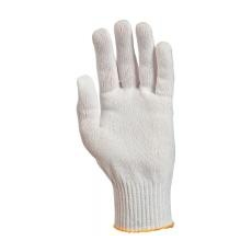  Kötött vékony fehér poliamid kesztyű  9-es méretben (GAN4409)